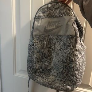 Snake print backpack